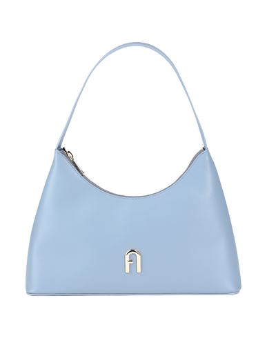 Furla Diamante S Shoulder Bag Woman Shoulder Bag Slate Blue Size - Calfskin