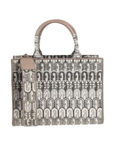 Furla Opportunity S Tote Woman Handbag Light Grey Size - Acrylic, Polyester, Leather, Polyamid