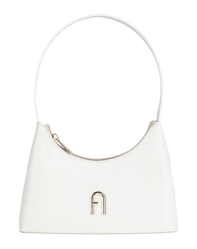 Furla Diamante Mini Shoulder B Woman Handbag Light Grey Size - Leather