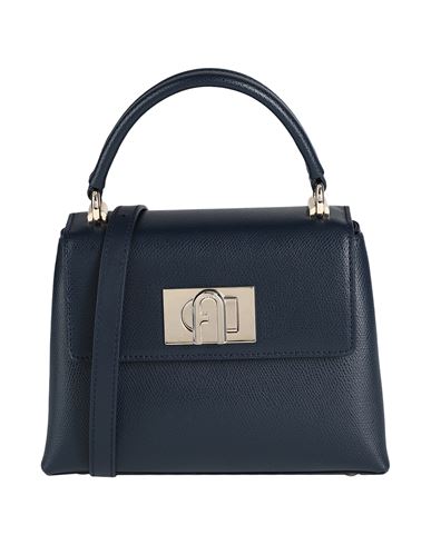 Shop Furla 1927 Mini Top Handle Woman Handbag Navy Blue Size - Leather