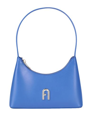 Furla Diamante Mini Shoulder B Woman Handbag Blue Size - Leather