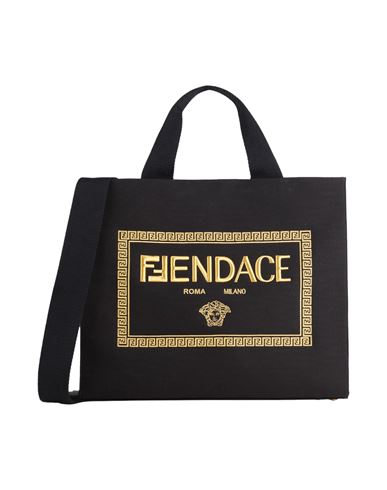 Fendace Woman Handbag Black Size - Cotton, Polypropylene, Polyester, Polyamide, Leather