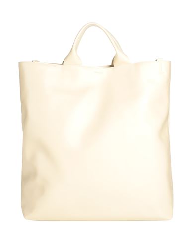 Jil Sander Woman Handbag Cream Size - Leather In White