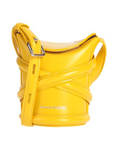 Alexander Mcqueen Woman Cross-body Bag Yellow Size - Leather