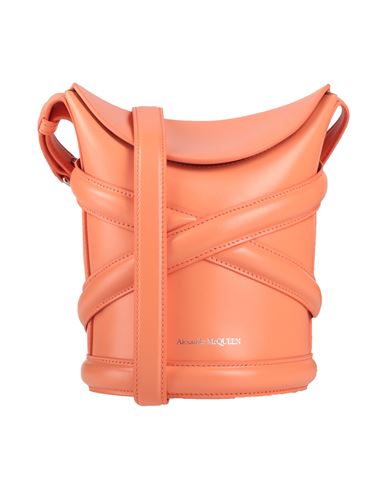 Alexander Mcqueen Woman Cross-body Bag Salmon Pink Size - Leather In Orange