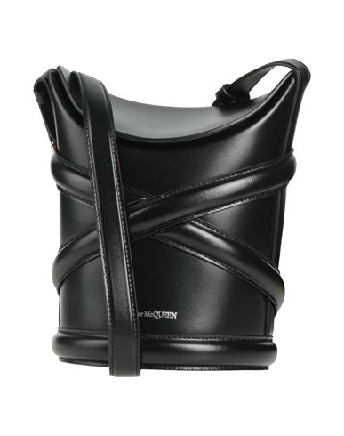Shop Alexander Mcqueen Woman Cross-body Bag Black Size - Leather