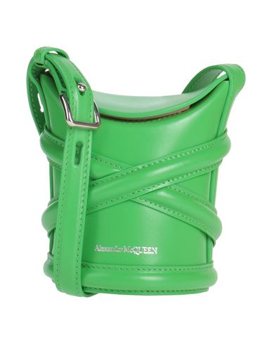 Alexander Mcqueen Woman Cross-body Bag Green Size - Leather