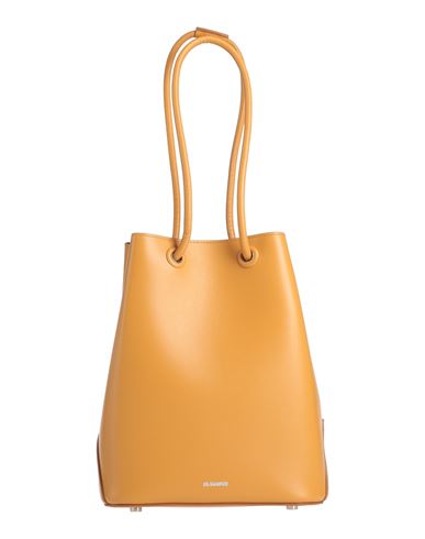 Shop Jil Sander Woman Handbag Ocher Size - Leather In Yellow