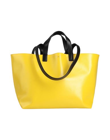 Shop Cahu Woman Handbag Yellow Size - Pvc - Polyvinyl Chloride