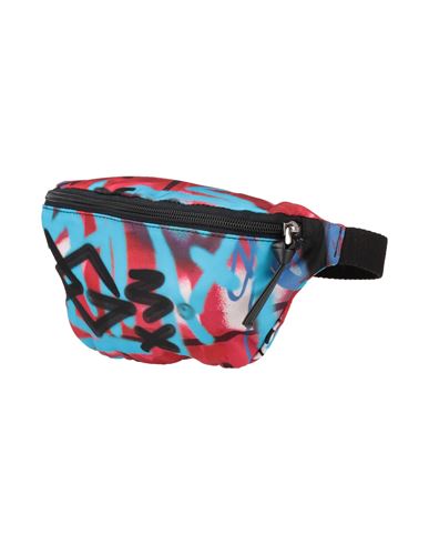 Dolce & Gabbana Man Belt Bag Azure Size - Polyamide, Polyurethane, Cotton, Polyester In Blue