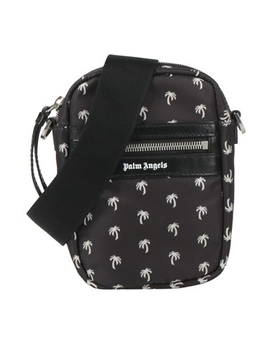 Palm Angels Man Cross-body Bag Black Size - Polyester, Leather