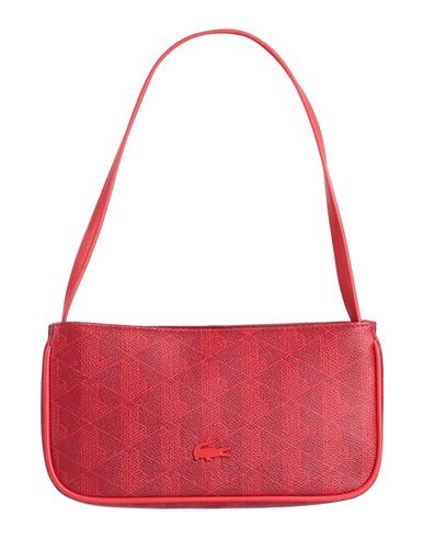 Lacoste Woman Handbag Tomato Red Size - Pvc - Polyvinyl Chloride