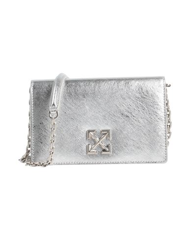Off-white Woman Cross-body Bag Silver Size - Leather In Brown