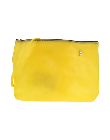 Shop Rick Owens Man Cross-body Bag Yellow Size - Rubber