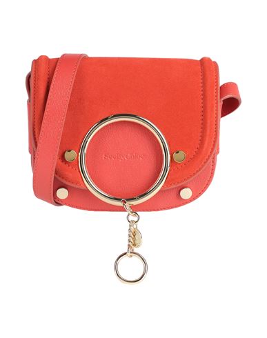 See By Chloé Woman Cross-body Bag Coral Size - Cow Leather In Black