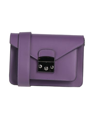 Laura Di Maggio Woman Cross-body Bag Purple Size - Leather