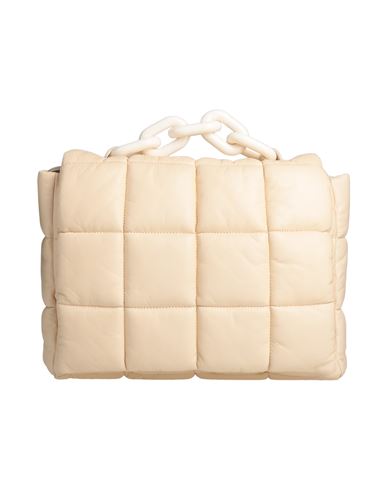 Vic Matie Vic Matiē Woman Handbag Cream Size - Textile Fibers In Neutral