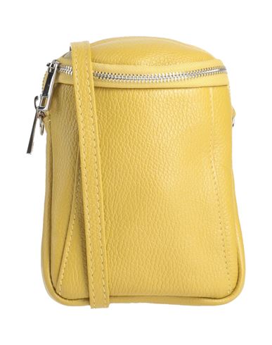Shop Laura Di Maggio Woman Cross-body Bag Yellow Size - Leather