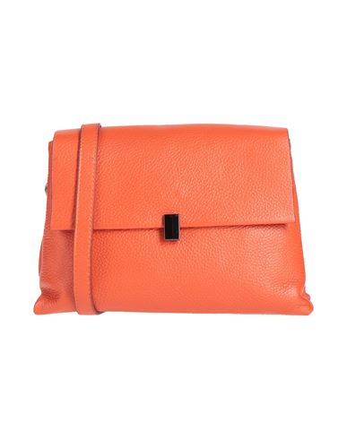 Laura Di Maggio Woman Cross-body Bag Orange Size - Leather
