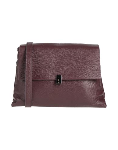 Laura Di Maggio Woman Cross-body Bag Burgundy Size - Leather In Red