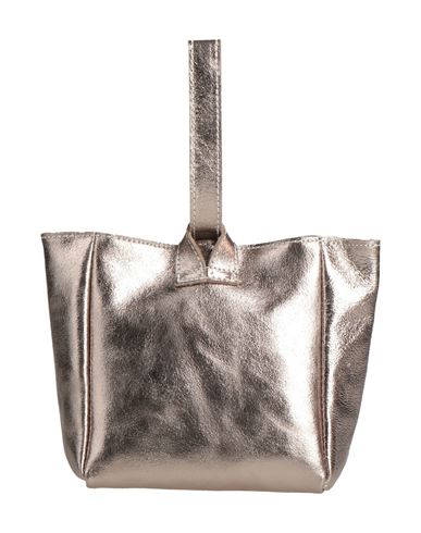 Laura Di Maggio Woman Handbag Bronze Size - Leather In Metallic