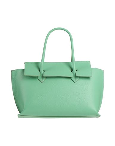 Shop Laura Di Maggio Woman Handbag Light Green Size - Leather