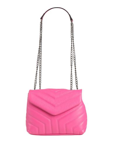 Laura Di Maggio Woman Shoulder Bag Fuchsia Size - Leather In Pink