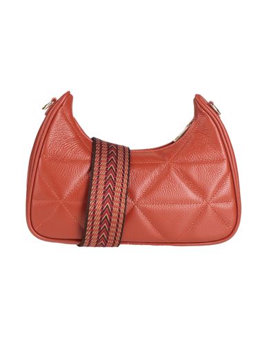 Laura Di Maggio Woman Cross-body Bag Brick Red Size - Leather