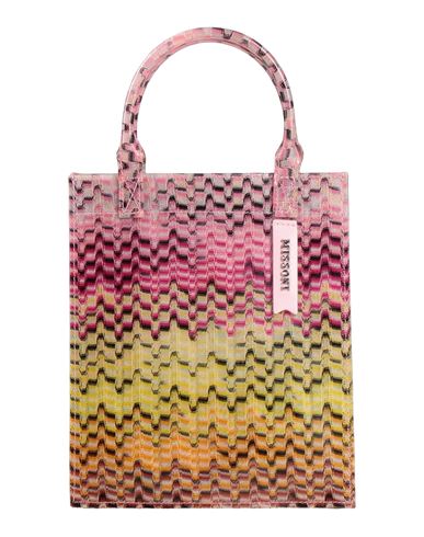 Shop Missoni Woman Handbag Fuchsia Size - Pvc - Polyvinyl Chloride, Viscose, Goat Skin In Pink