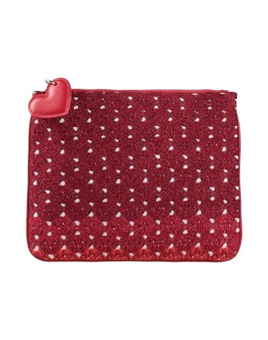 Shop Missoni Woman Handbag Red Size - Viscose, Cow Leather