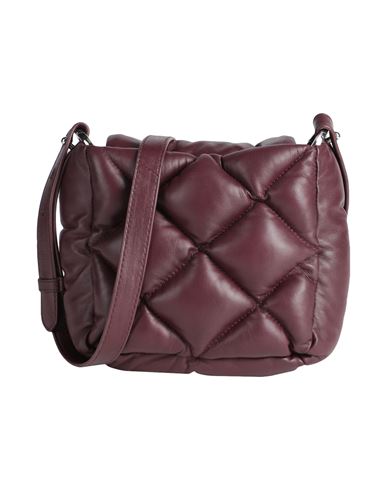 Max & Co . Cartiera Woman Cross-body Bag Burgundy Size - Ovine Leather In Red