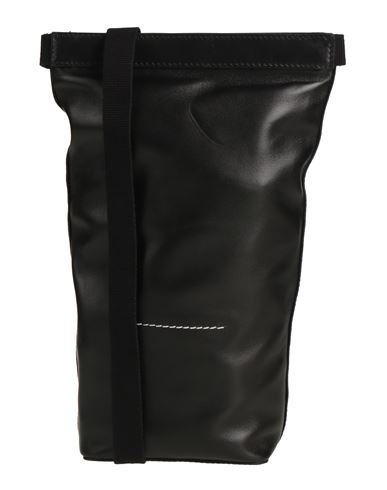 Shop Mm6 Maison Margiela Woman Cross-body Bag Black Size - Ovine Leather, Polyamide