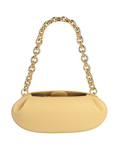 Shop Yuzefi Woman Handbag Mustard Size - Leather In Yellow