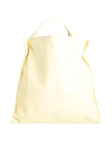 Shop Jil Sander Woman Handbag Light Yellow Size - Leather