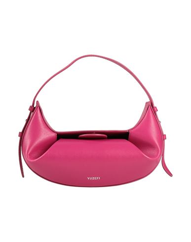 Shop Yuzefi Woman Handbag Fuchsia Size - Leather In Pink