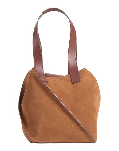 Shop Yuzefi Woman Handbag Brown Size - Leather
