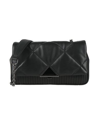 Shop Emporio Armani Woman Cross-body Bag Black Size - Ovine Leather