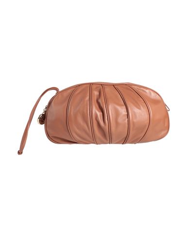 Shop Emporio Armani Woman Handbag Tan Size - Lambskin In Brown