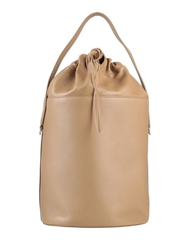 Shop Jil Sander Woman Handbag Khaki Size - Leather In Beige