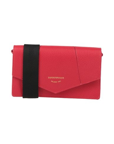 Shop Emporio Armani Woman Cross-body Bag Red Size - Cow Leather