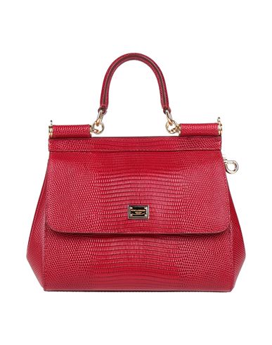 Dolce & Gabbana Woman Handbag Red Size - Leather In Black