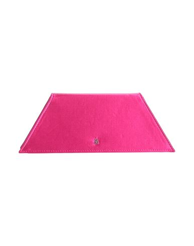 Shop Amina Muaddi Woman Handbag Fuchsia Size - Textile Fibers In Pink