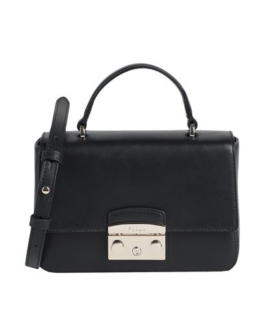 Furla Metropolis Mini Top Handle Woman Handbag Black Size - Leather