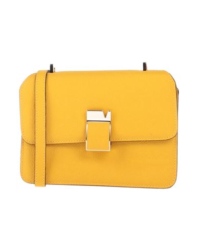 Valextra Woman Cross-body Bag Yellow Size - Leather In Yellow