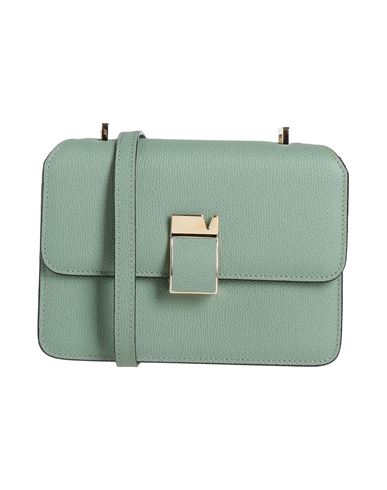 Valextra Woman Cross-body Bag Sage Green Size - Calfskin In Green