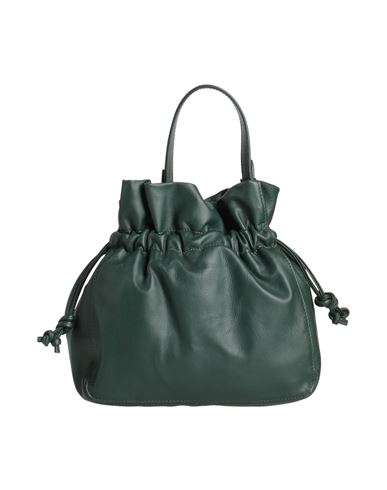 Laura Di Maggio Woman Handbag Dark Green Size - Leather