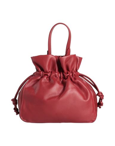 Laura Di Maggio Woman Handbag Burgundy Size - Leather In Red