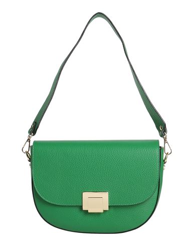 Laura Di Maggio Woman Handbag Green Size - Leather