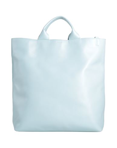 Shop Jil Sander Woman Handbag Sky Blue Size - Calfskin