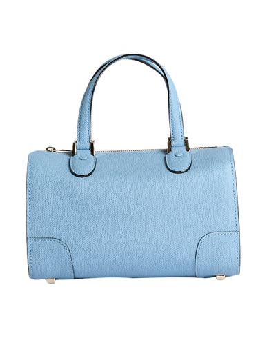 Valextra Woman Handbag Light Blue Size - Calfskin In Blue